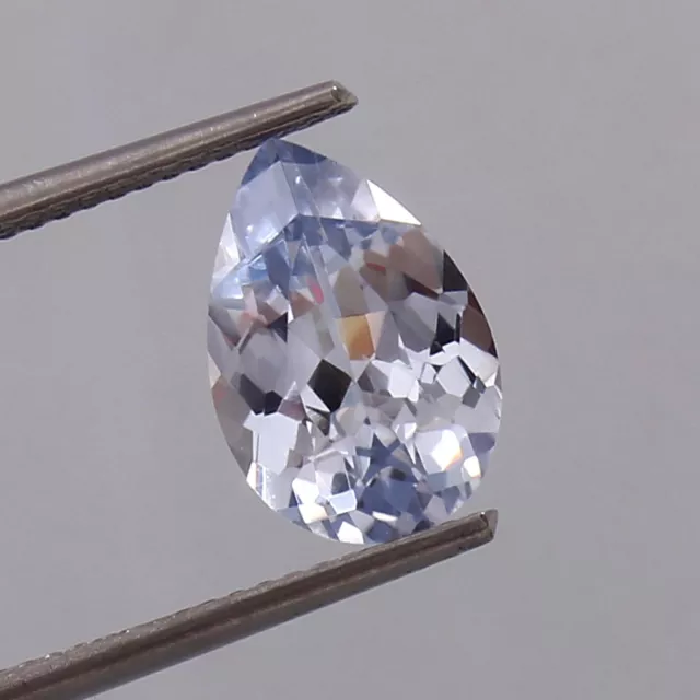 AAA Naturel sans Défaut Kashmiri Bleu Saphir Poire Coupe Desseré Gemme 3.70 CT