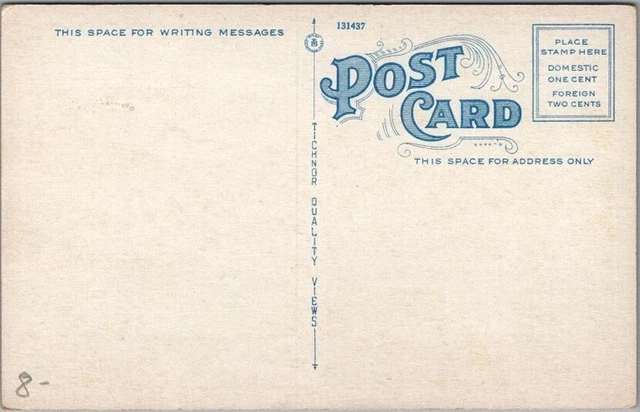 Vintage 1920s OCEAN GROVE, New Jersey Postcard "Airplane View of WESLEY LAKE" 2