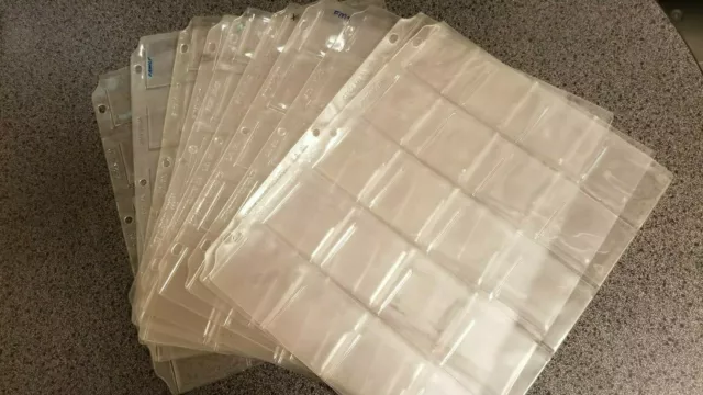 30 Pages - 35mm Slide Sleeves holds 600 35mm slides!!  CLEARANCE DEAL!