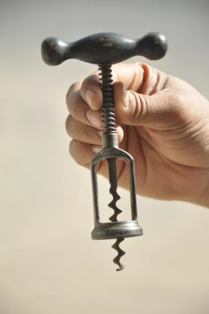 Old Wooden & Iron Handcarfted Champion Brand Cork Screw/Opener,Germany 2