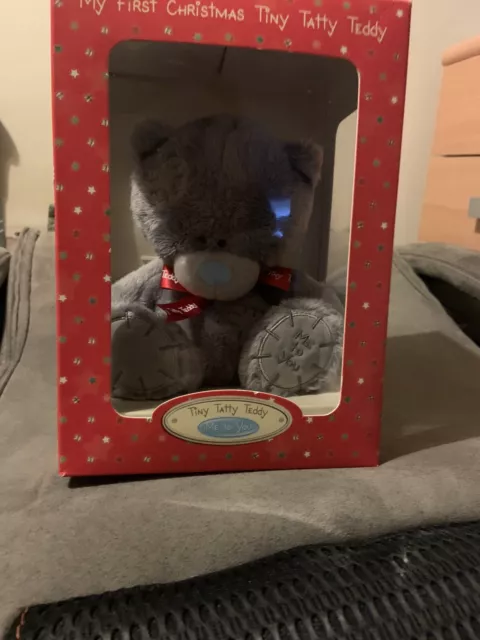 Me To You My First Christmas Tiny Tatty Teddy Brand New Boxed Very Rare Now