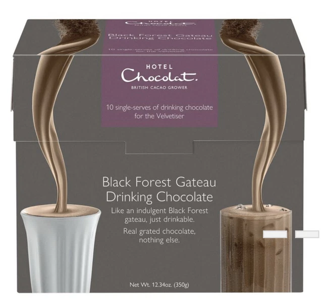 CHERRY HOTEL CHOCOLAT Hot DRINKING Chocolate BLACK FOREST GATEAU