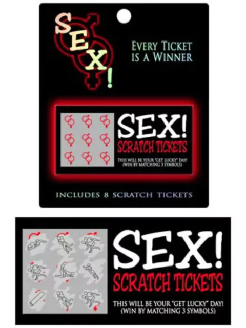 GET LUCKY Sex Scratch Tickets Naughty Adult Lover Scratch Sex Positions Toy Game