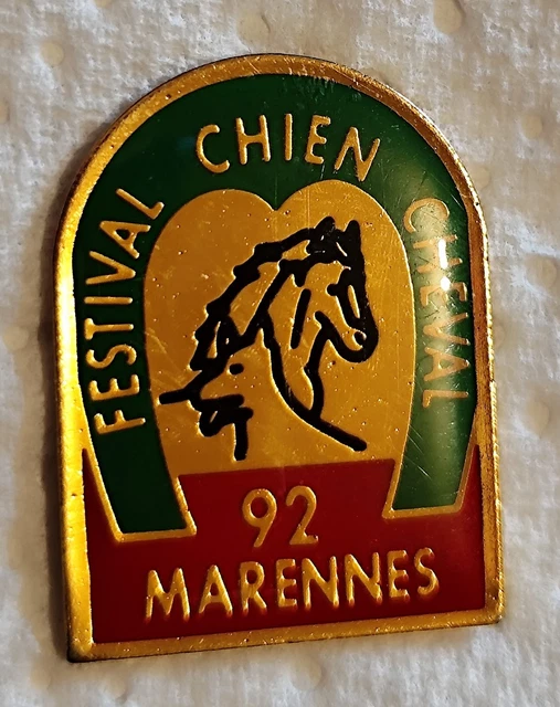 Pin's Fina Cheval Camargue – Collection Vintage, Publicitaire, Bon état