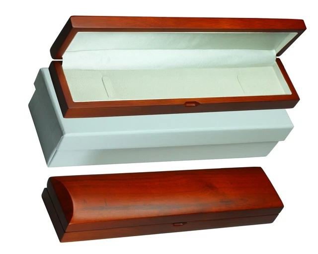 Solid Mahogany Bracelet / Watch Box Wooden Wood Jewellery Gift Box High Quality