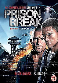 Prison Break: Complete Seasons 1-4 DVD (2012) Dominic Purcell cert 15 23 discs