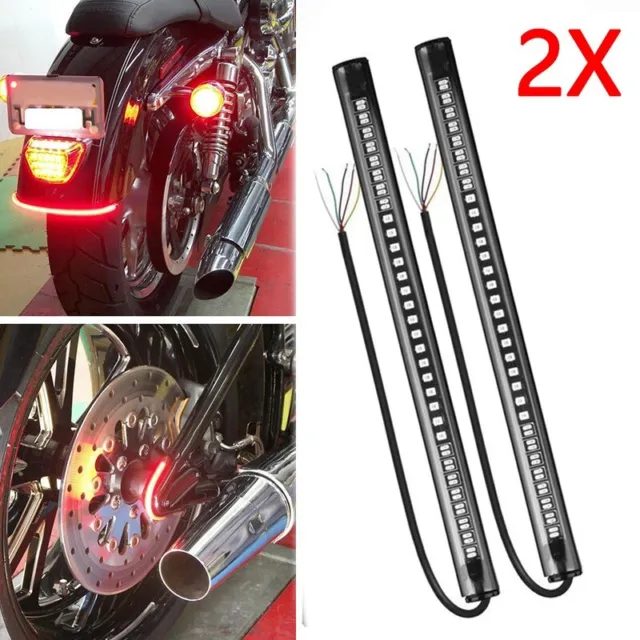 Lumière de bande Moto Flexible Intégré Arrêt Clignotant Queue Accessoires