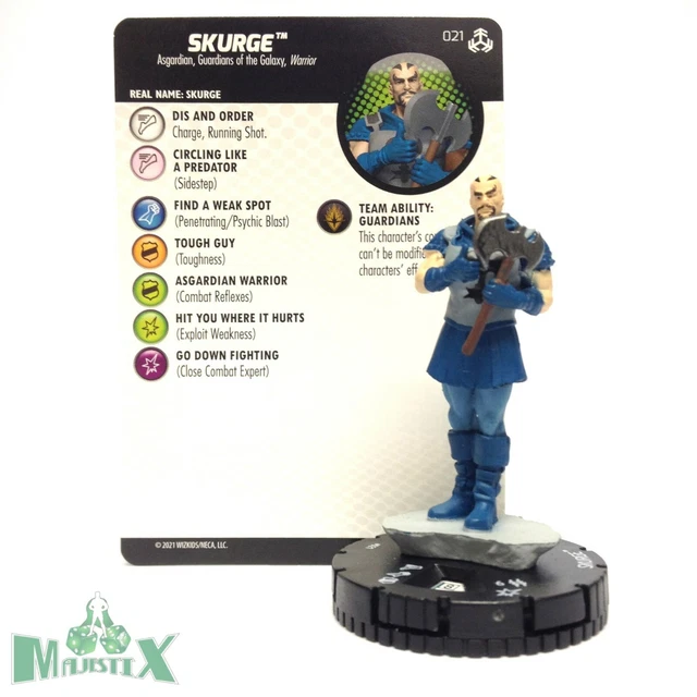 Heroclix Avengers War of the Realms set Skurge #021 Uncommon figure w/card!