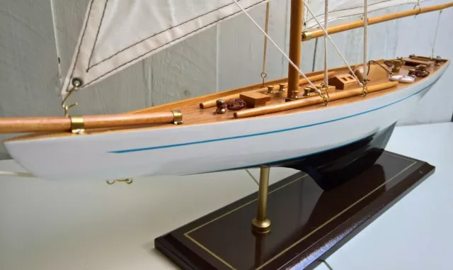 Segelyacht Segelschiff Holz Boot 85cm hoch - wählen zwischen 2 Modellen