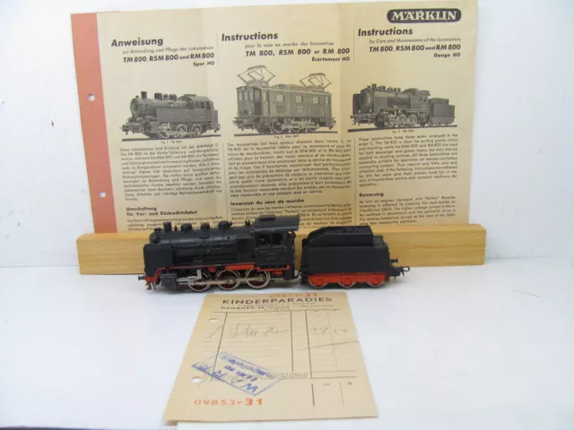 Märklin RM 800 mit original Kaufbeleg von 1953 + Anleitung