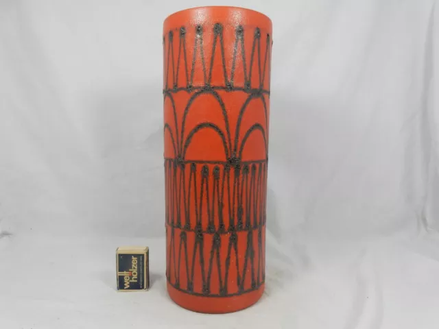 70´s design Ruscha Keramik pottery vase in a rare shape & glaze variation 835/2