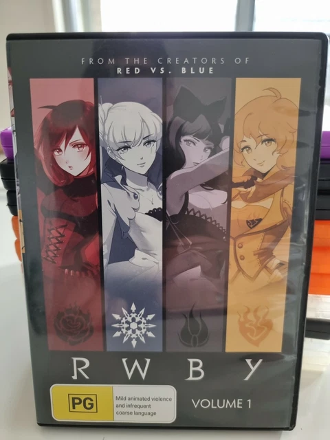RWBY Volume 1 Red White Blue Yellow R.W.B.Y. Vol One 1
