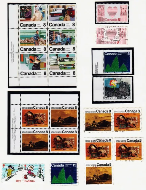 Canada°/** approx. 1970-76 on 16 album sheets!! many extras + Zsdr.  - Rare -