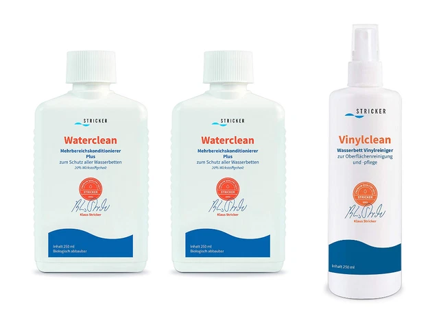 Condizionatore letto ad acqua waterclean maglieria balsamo detergente vinile 3x250 ml