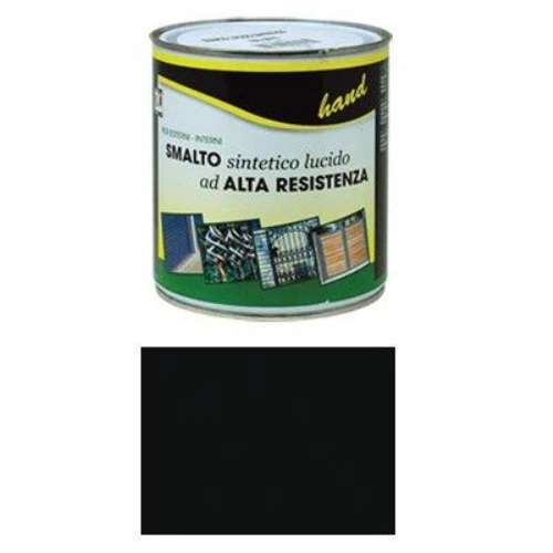 Smalto a solvente hand nero lucido ral 9011 lt 2,5 (2 pezzi) Hand