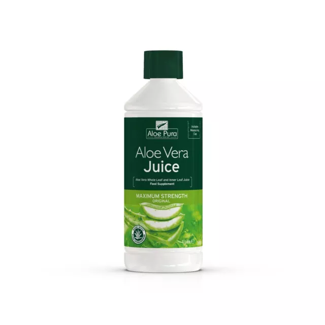 1 bottle of Aloe Pura Aloe Vera Juice Max Maximum strength 1L 1 Litre