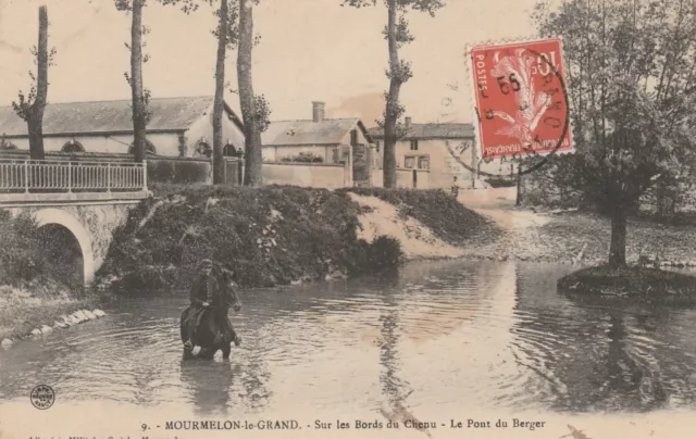 CPA 51 MOURMELON le GRAND Sur les Bords du Chenu Le Pont du Berger