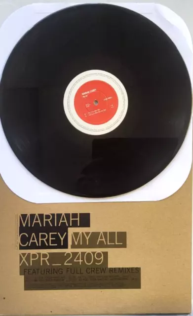 Mariah Carey – My All Full Crew Remixes 1998  promo 12" vinyl record in P Sleeve