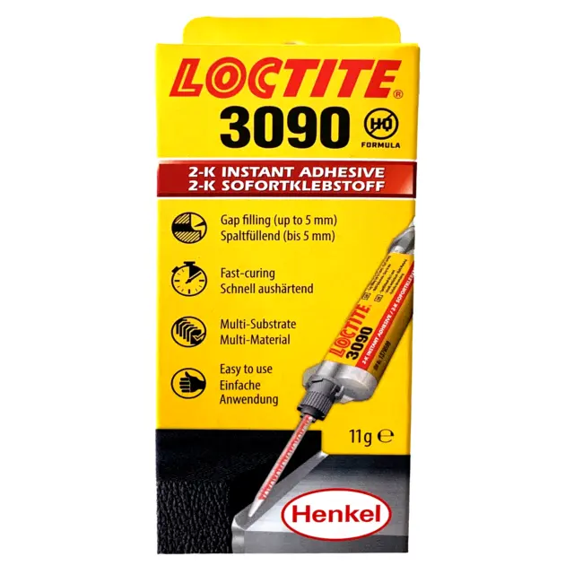 Loctite 3090 Sekundenkleber Ultra stark haftend-IDH 1379599 -11 g inkl 7 Mischer