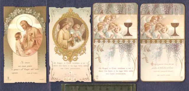 Lotto di 4 antichi santini - holy card - inizio '900