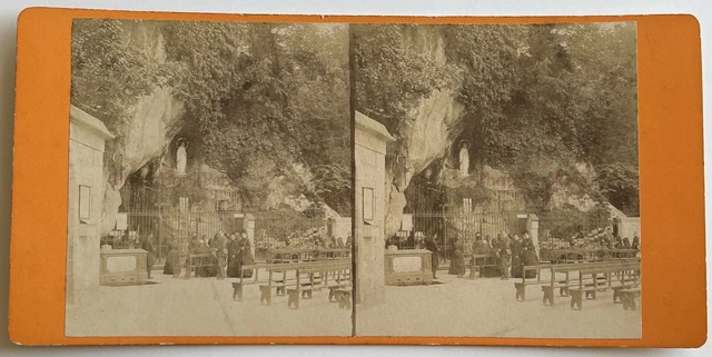 Frankreich Schwere La Grotte c1875 Foto Viron Stereo Vintage P75L4n