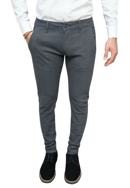 Pantaloni grigi uomo eleganti on sale