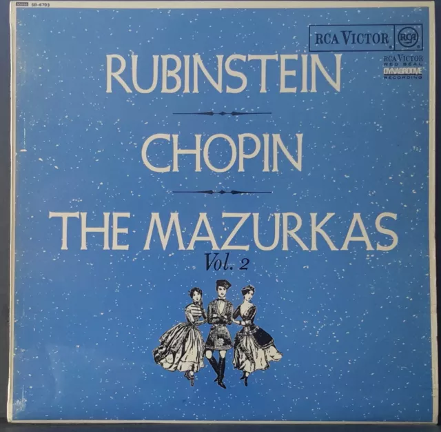 Rca Sb-6703 Chopin The Mazurkas Vol. 2 Rubinstein Ed 1 1967 Uk Vinyl Pressing