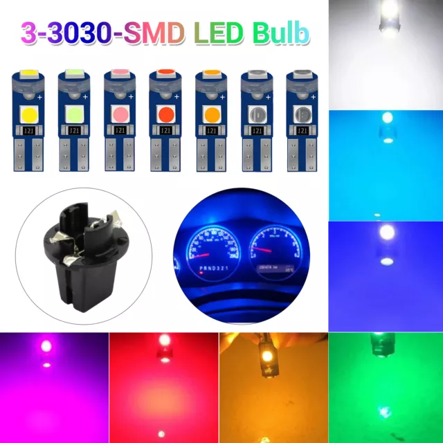 2x LED Standlicht SMD Blau w5w Tacho T10
