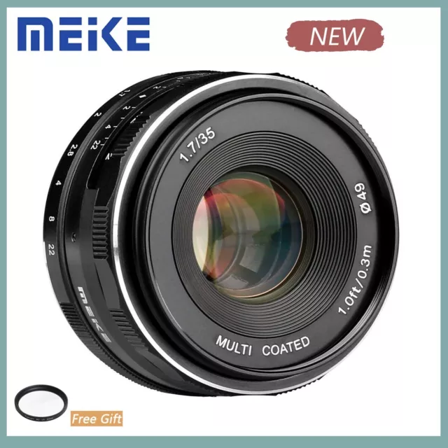 Meike 35mm F1.7 APS-C Manual Focus Lens For M4/3 Micro camera Olympus Panasonic