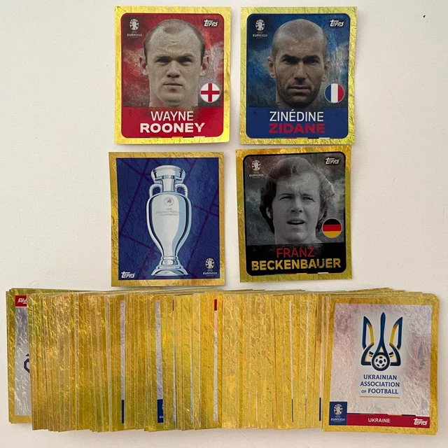 Topps UEFA Euro 2024 Red Version – Swiss 100 Bags (600 Stickers), Italian Made