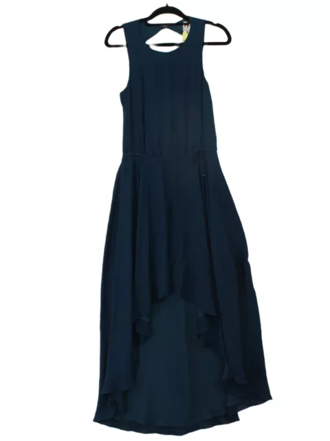 Haute Hippie Women's Maxi Dress S Blue Silk with Polyester Maxi