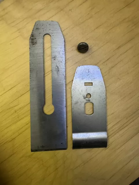 Spare Cutter And Chip Breaker For A Stanley Bailey No.4 Plane
