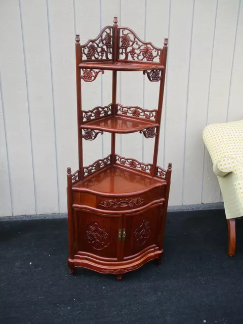 63863 Solid Mahogany Corner Curio Cabinet Etergie 63863 Solid Mahogany Corner Curio Cabinet Etergie