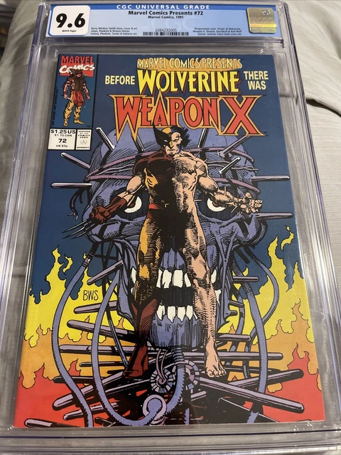MARVEL COMICS PRESENTS #72 CGC 9.6 NM+ Origin 1st App WEAPON-X WOLVERINE Marvel