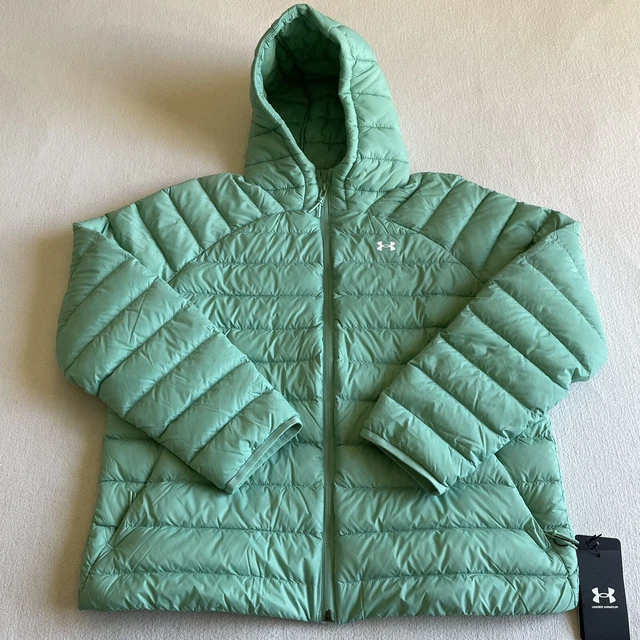Under Armour Womens UA Storm Armour Down 2.0 Hooded Jacket 600 Fill Size M Green