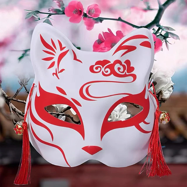 10 piezas Máscara en blanco Máscara de papel Anime Máscaras Cosplay Animal Aldult Miss Child