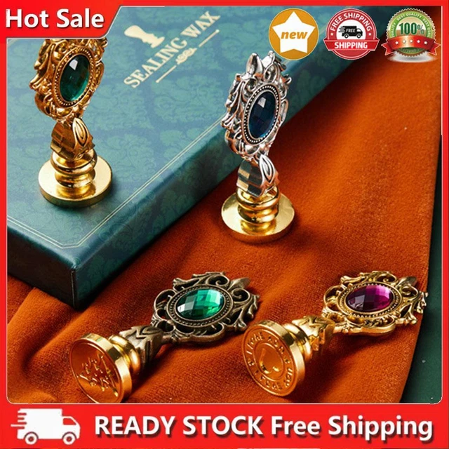 Set timbri cera sigillata SHIZUO, set timbri sigillo cera vintage con vernice sigillata