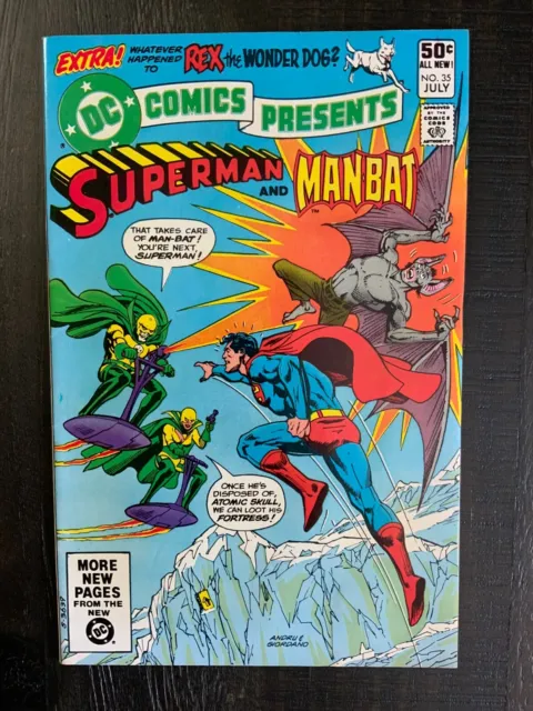 DC Comics Presents #35 VF/NM Bronze Age comic featuring Superman and Man-Bat!