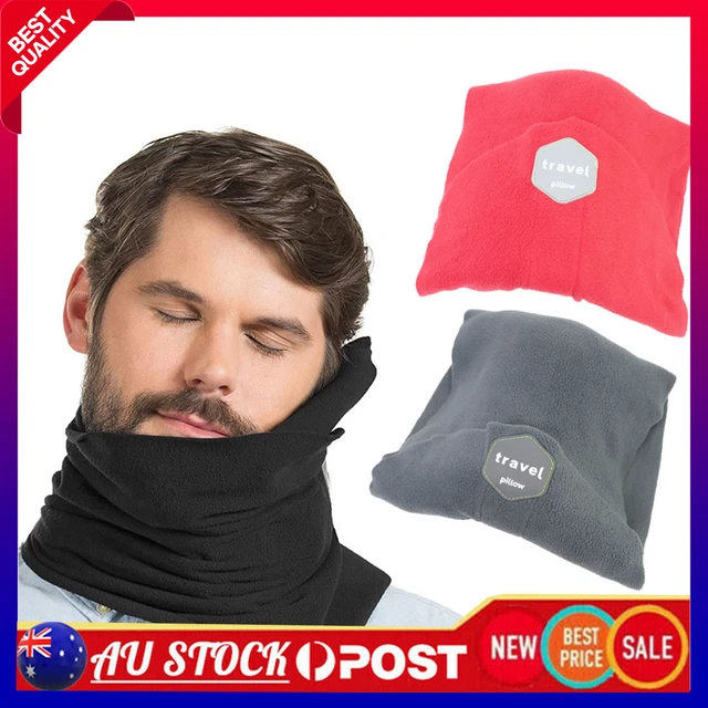 Portable Travel Wrap Pillow Neck Collar Brace Soft Support Trip Rest Sitting Nap
