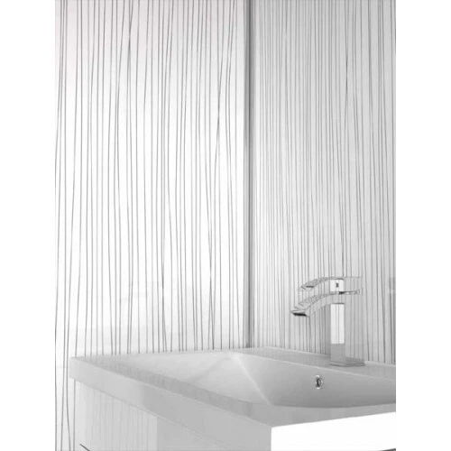 Paneles de pared húmedos de PVC de cuerda blanca 250 mm x 2700 mm x 5 mm