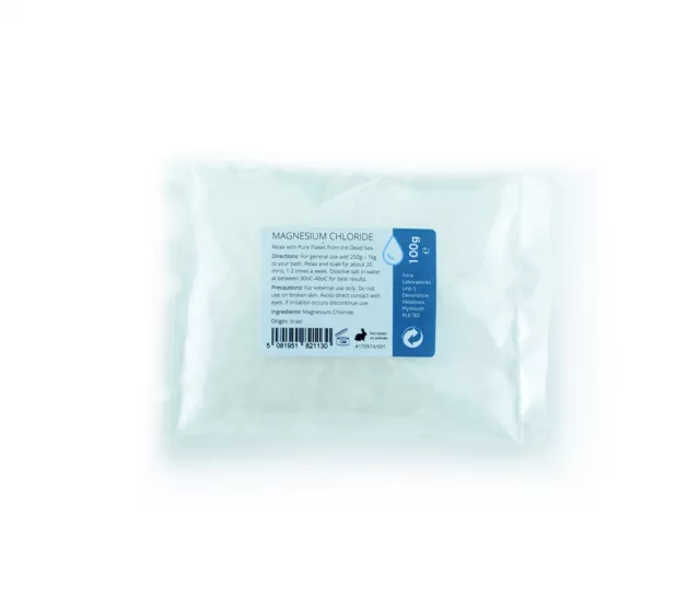 Cloruro de Magnesio Hexahidrato Copo 100g - 47% Acuario Baño Sal MgCl2