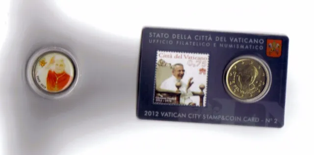 Vatikan Coin Cart Nr 2 " Johannes Paul I / Paul II " + Zugabe