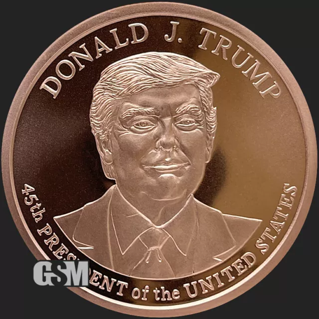 Donald Trump 2020 5 oz .999 Copper BU coin 45th President commemorative New MAGA