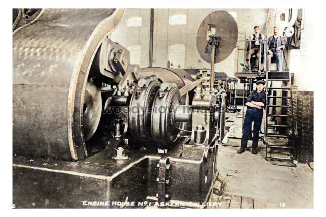 ptc6173 - Yorks - Inside of Engine House No.1 at Askern Colliery - print 6x4