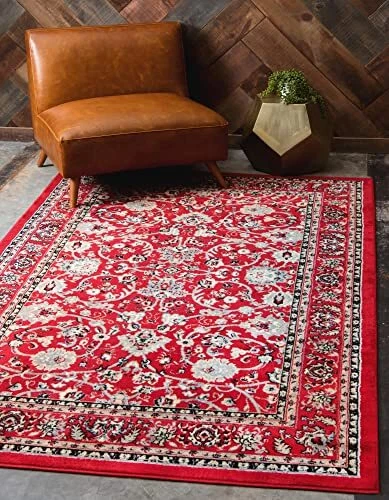 Unique Loom Sialk Hill Collection Area Rug - Washington (4' 1" x 6' 1" Rectan...