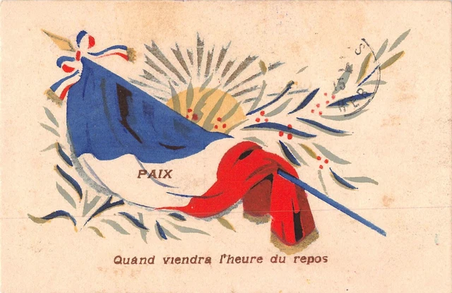 CPA CARTE POSTALE Guerre 14-18 Patriotique Fraternite Allies