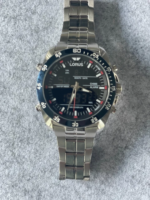 LORUS RW623AX5 Men's Analogue/Digital, Alarm, Water Resistant