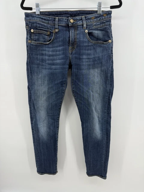 R13:: ジーンズ:27[RESALE] R13 BOY STRAIGHT Women Jeans 27 Sand Stretch Ankle Cropped
