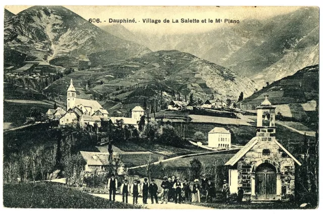 CPA 38 Isère Village de la Salette and Mont Plano animated
