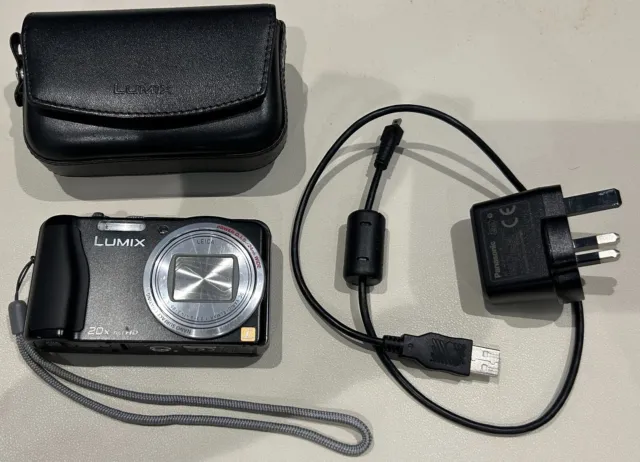 Panasonic LUMIX DMC-TZ27 14.1MP Digital Camera - Black inc Case and 8GB SD Card